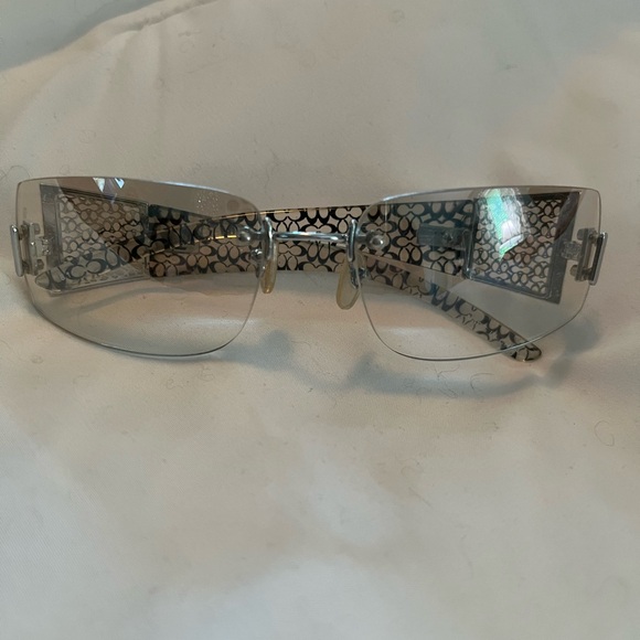 Coach Women's Sunglasses - Silver and Black Pattern - Picture 1 of 2